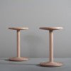 Handcrafted ash drink table
