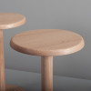 Handcrafted ash drink table