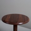 Handcrafted walnut drink table
