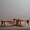 Modernist oak low table