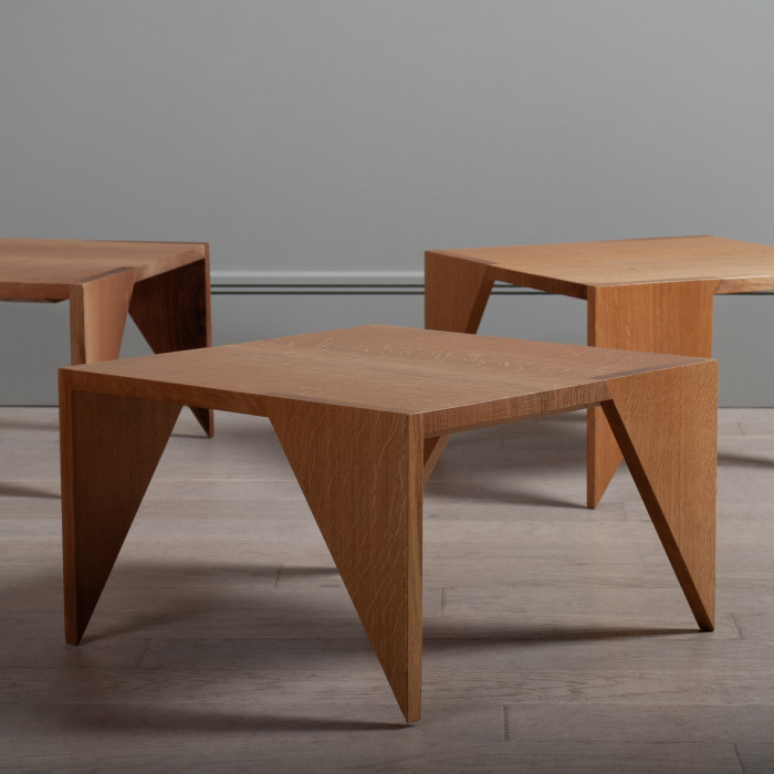 Modernist oak low table