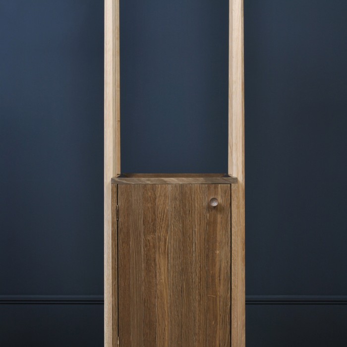 Handmade Oak Rod Cabinet