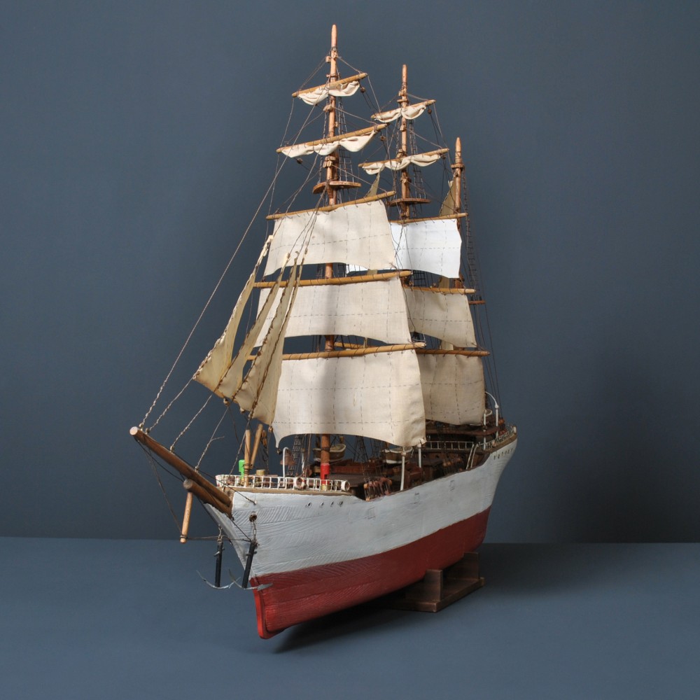 Scratch-built folk art Ship.