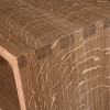 Curved Oak Pillar Table. OCPF1