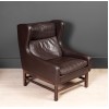 Leather Wing-Back Chair