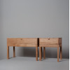 Handcrafted K1 English oak nightstands