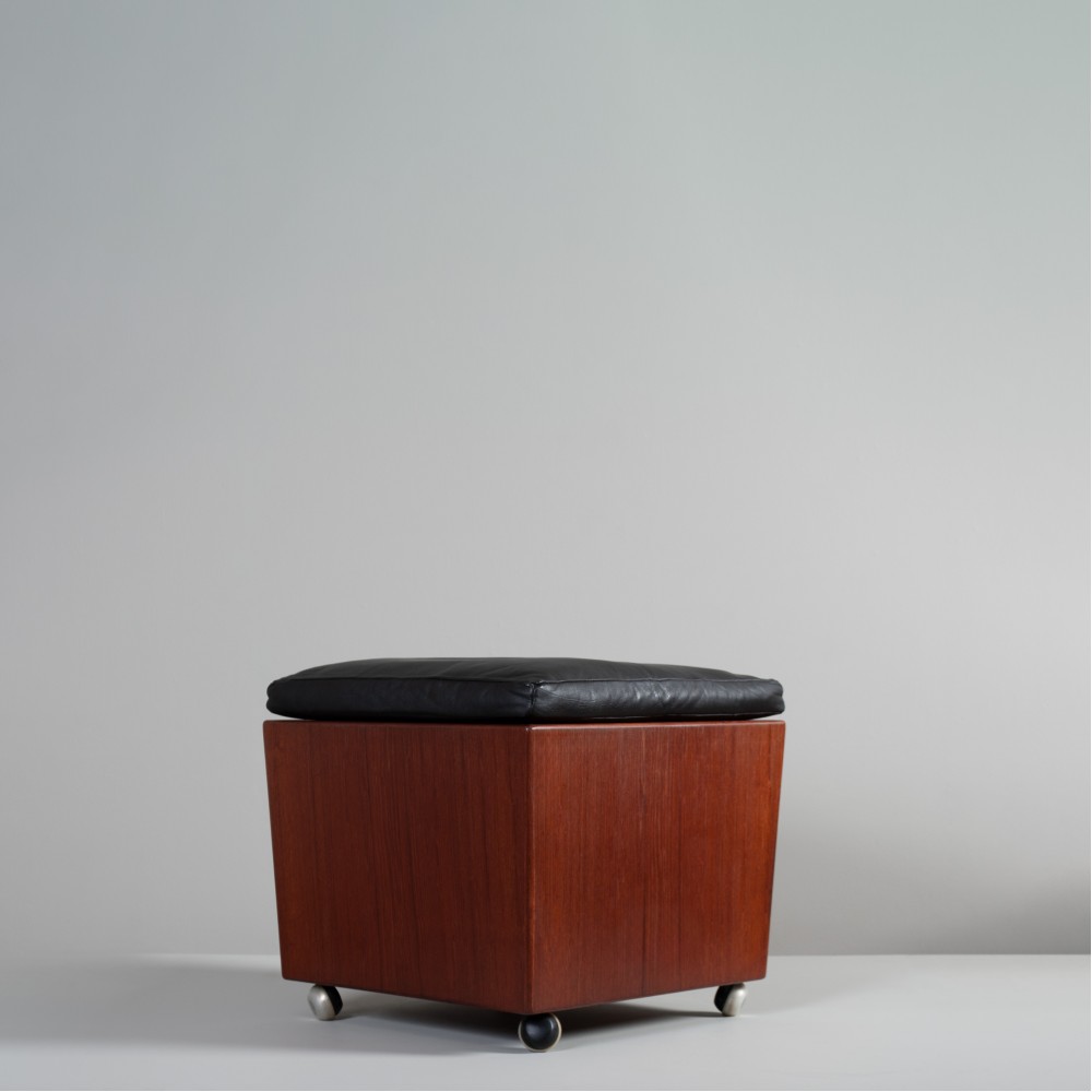 Modernist Teak Cube