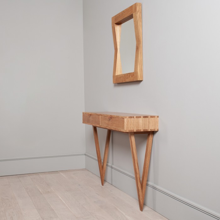 Modernist Console Table & Mirror