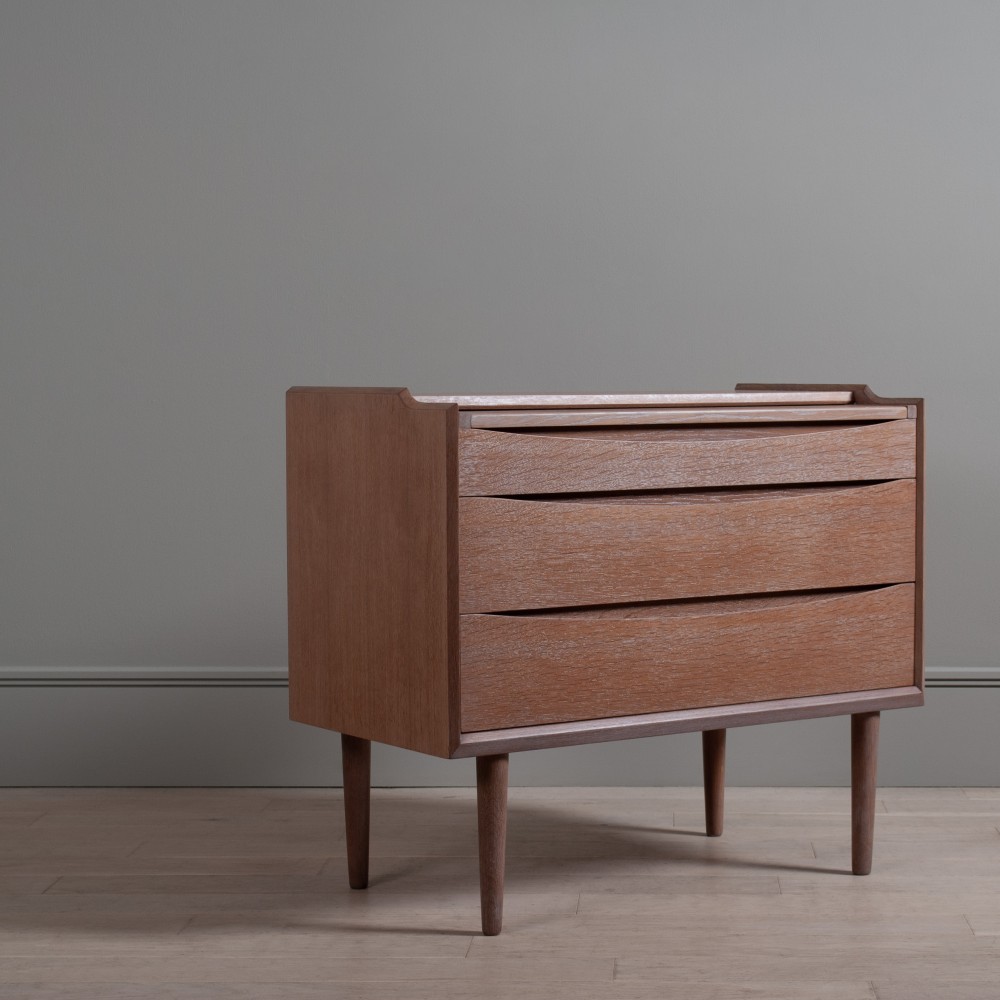 Modernist Oak Chest Vanity Desk