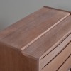 Modernist Oak Chest Vanity Desk