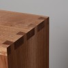 Oak & Walnut Pillar Table. OWP1