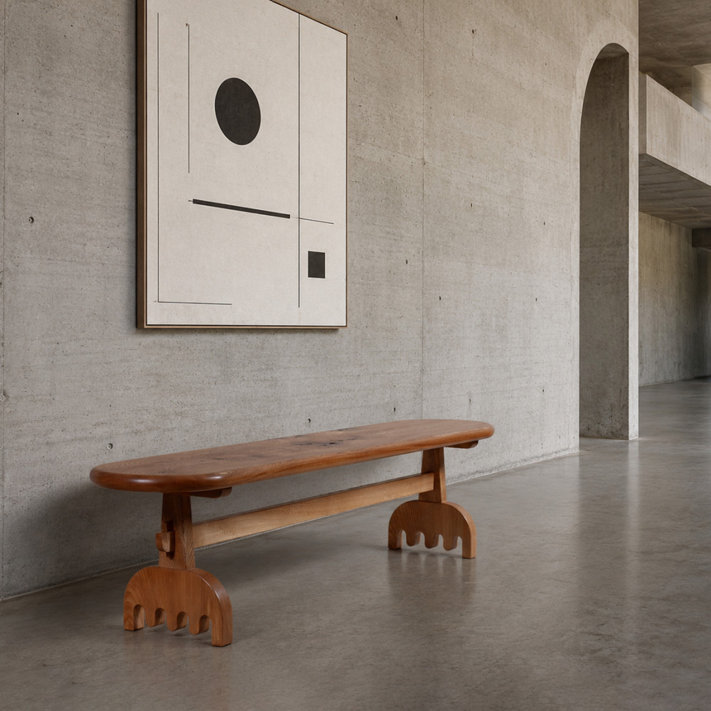 Elm Refectory Bench