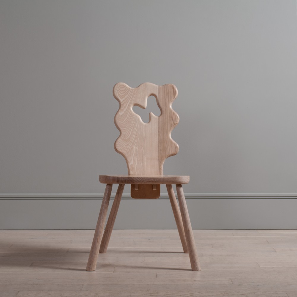 Wavy Ash Dining Chair