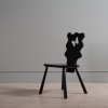 Wavy Black Ash Dining Chair