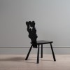 Wavy Black Ash Dining Chair