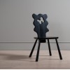 Wavy Black Ash Dining Chair