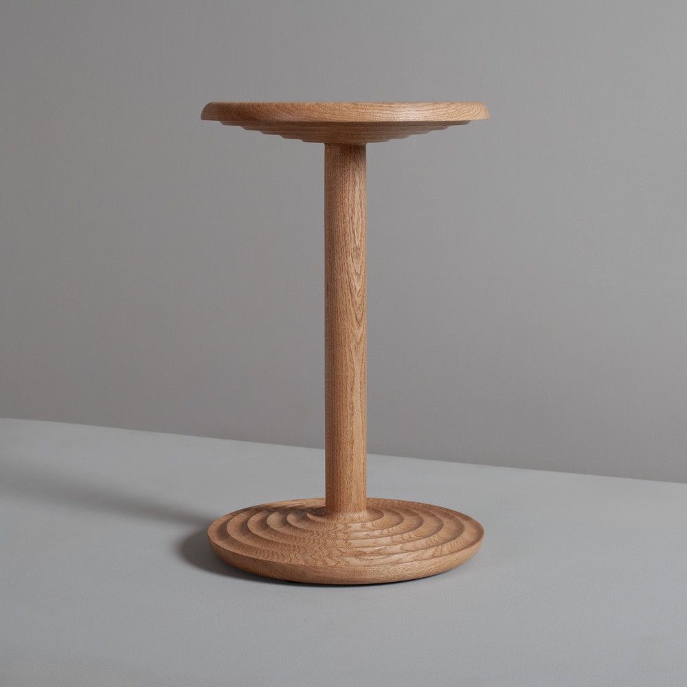 Turned Oak Side Table