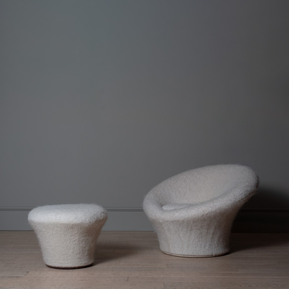 Pierre Paulin Mushroom Chair & Stool