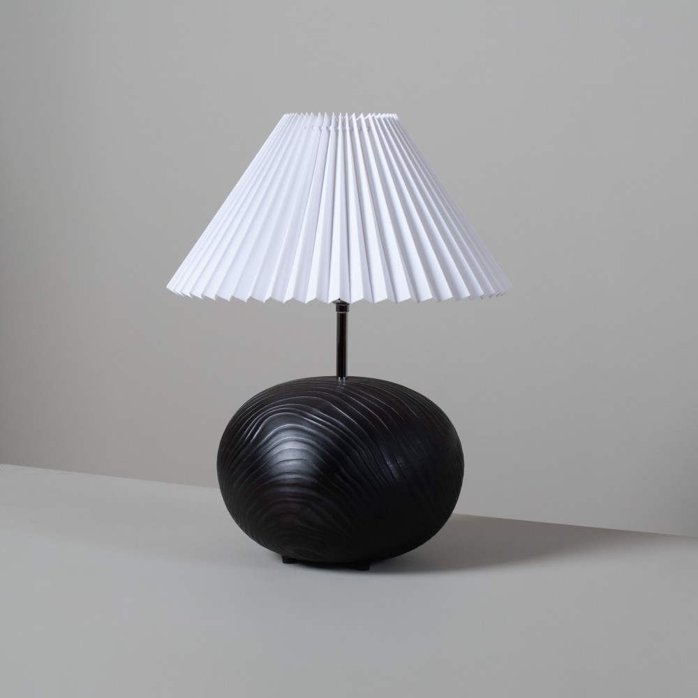 Large Yakisugi Table Lamp