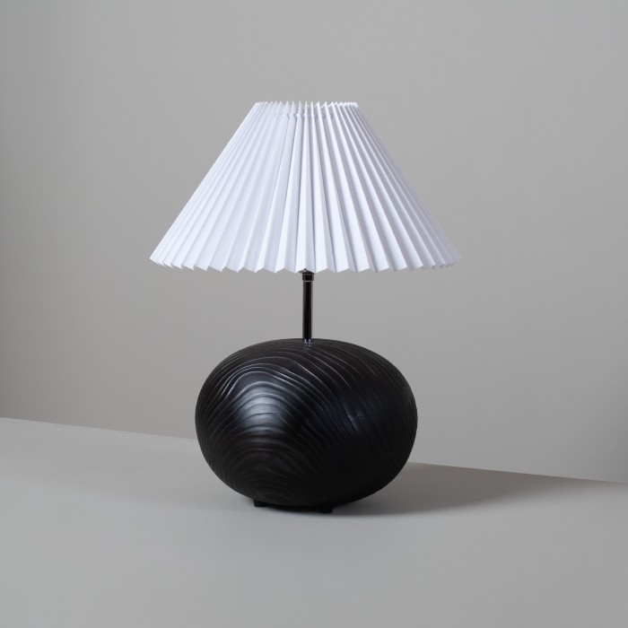 Large Yakisugi Table Lamp
