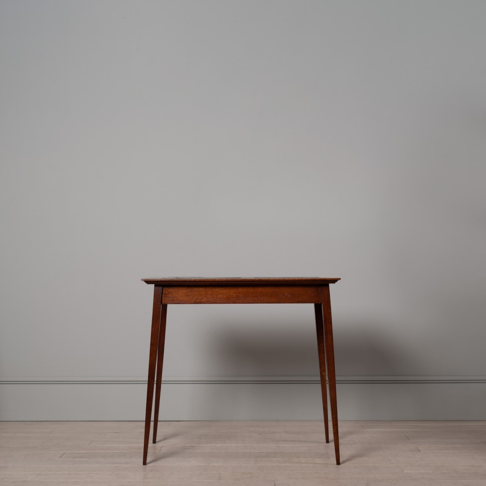 Oak & Ceramic Console Table