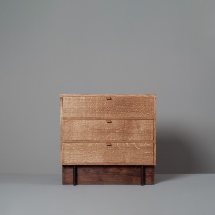 Handcrafted Oak & Walnut Chest. AOW3B