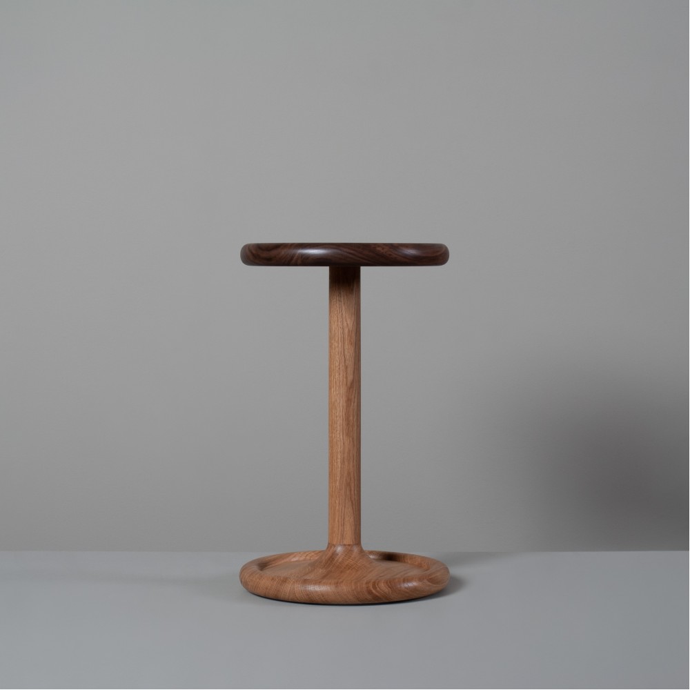 Oak & Walnut Drink Table