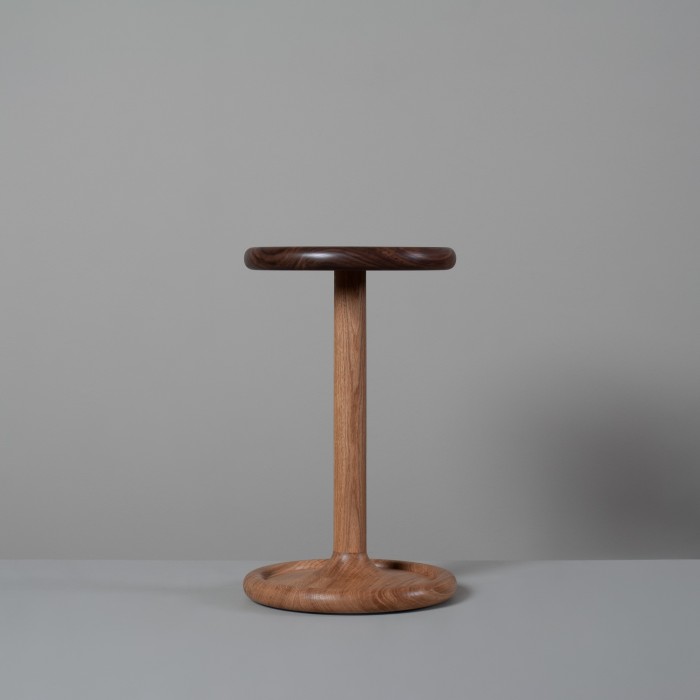 Oak & Walnut Drink Table