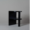 Curve Ebonised Tiered Nightstand Table
