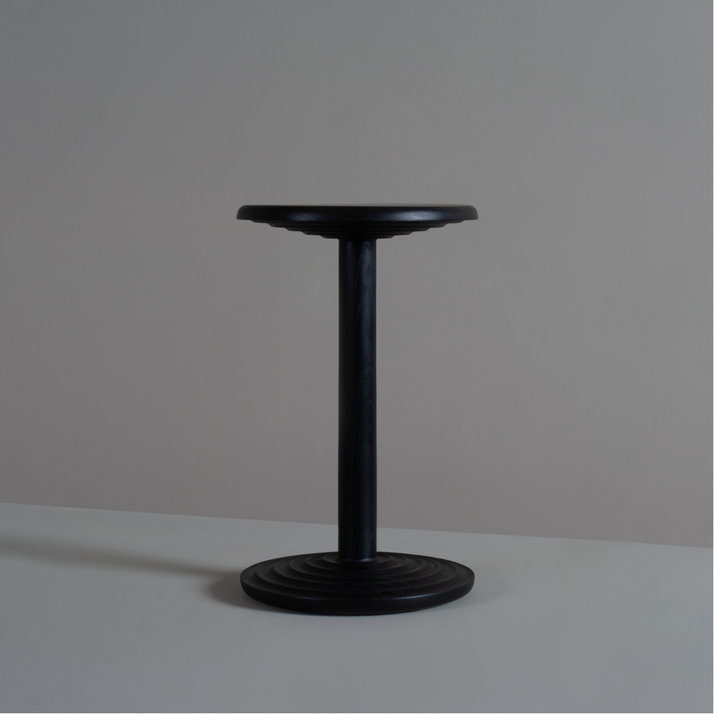 Black Ash Side Drink Table