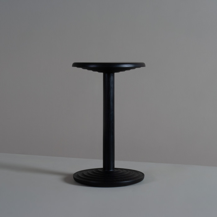 Black Ash Side Drink Table