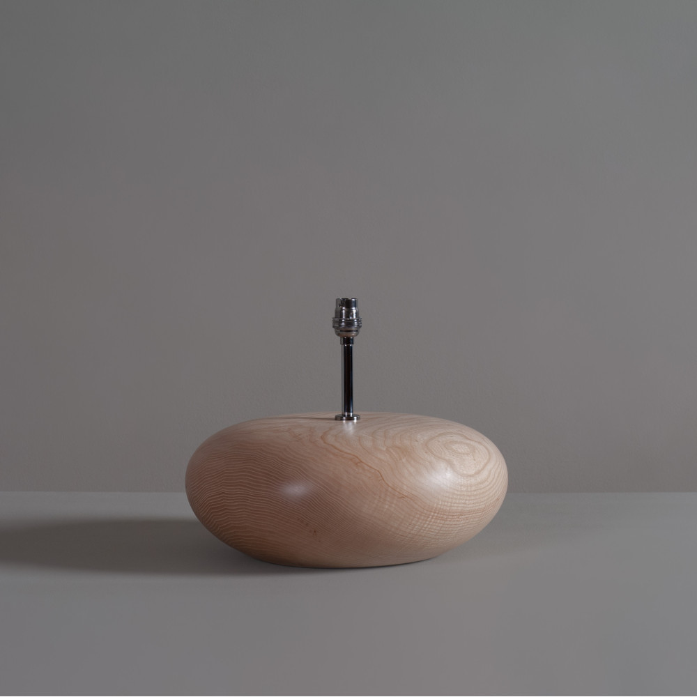 Large Handcrafted English Ash Lamp