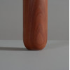 Handcrafted Makore Pillar Table Lamp