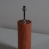 Handcrafted Makore Pillar Table Lamp