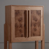 Oak Ziggurat Cabinet - Dry Bar
