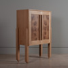 Oak Ziggurat Cabinet - Dry Bar