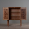 Oak Ziggurat Cabinet - Dry Bar