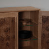 Oak Ziggurat Cabinet - Dry Bar