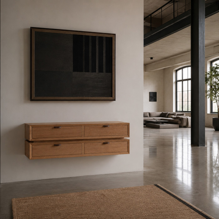 Floating Oak Console. BCC1