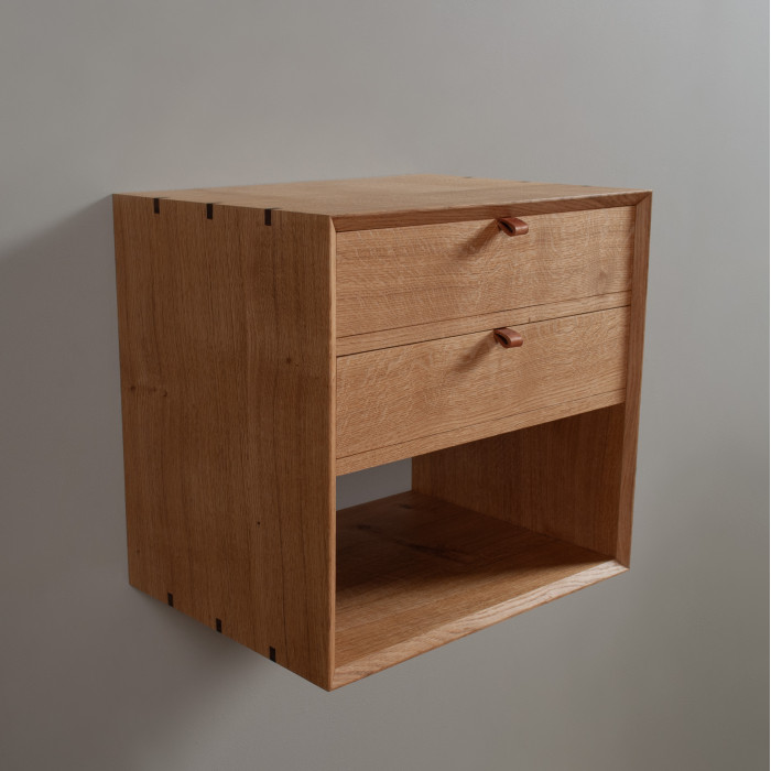 2 Drawer Oak Night Stand