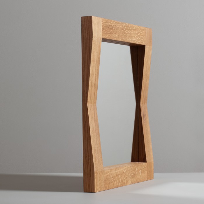 Handcrafted Furrow Mirror